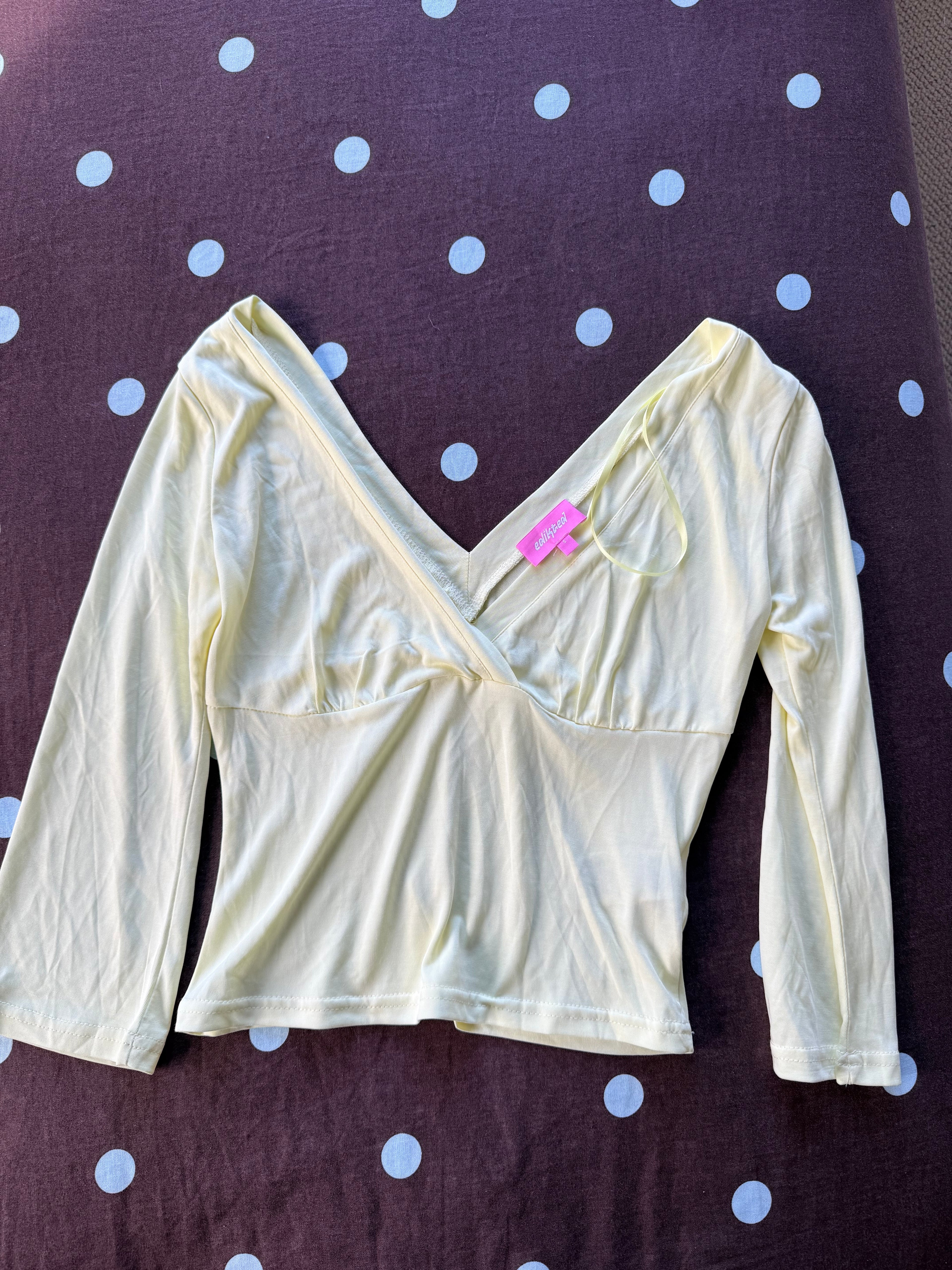 Yellow Edikted Top / Size Small