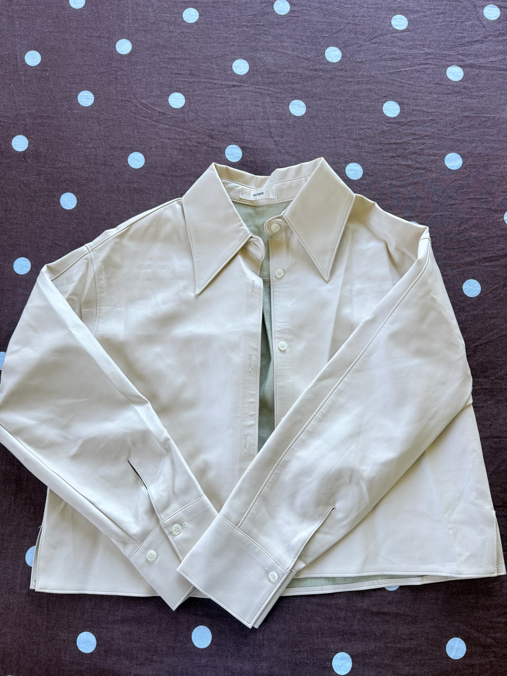 Faux Leather Jacket / Size M