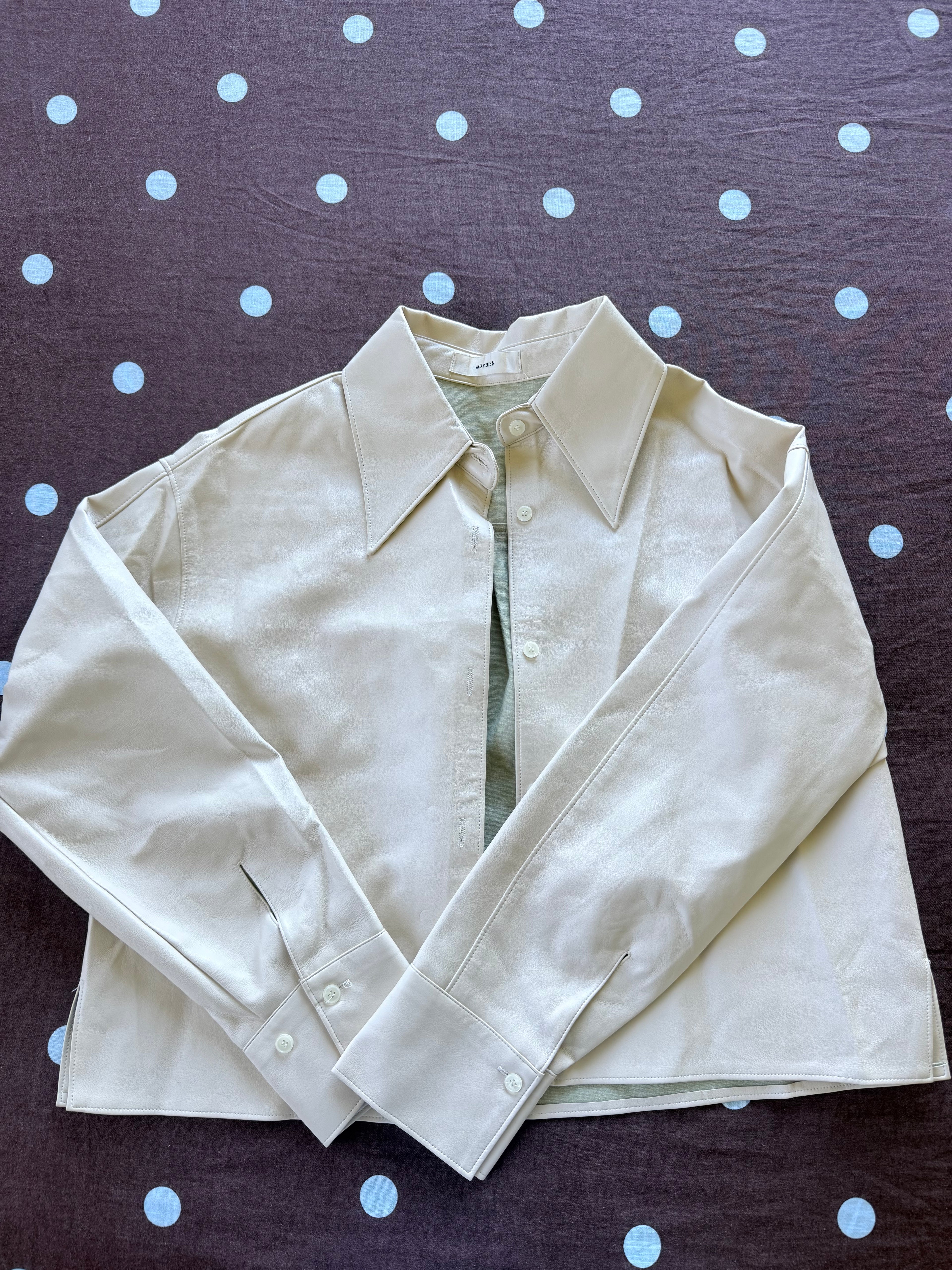 Faux Leather Jacket / Size M