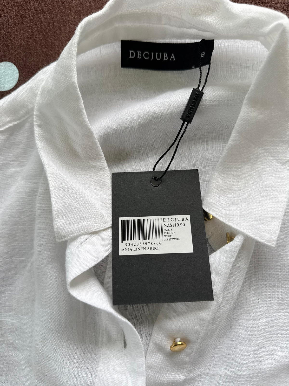 Decjuba Anja Linen Shirt / Size 8