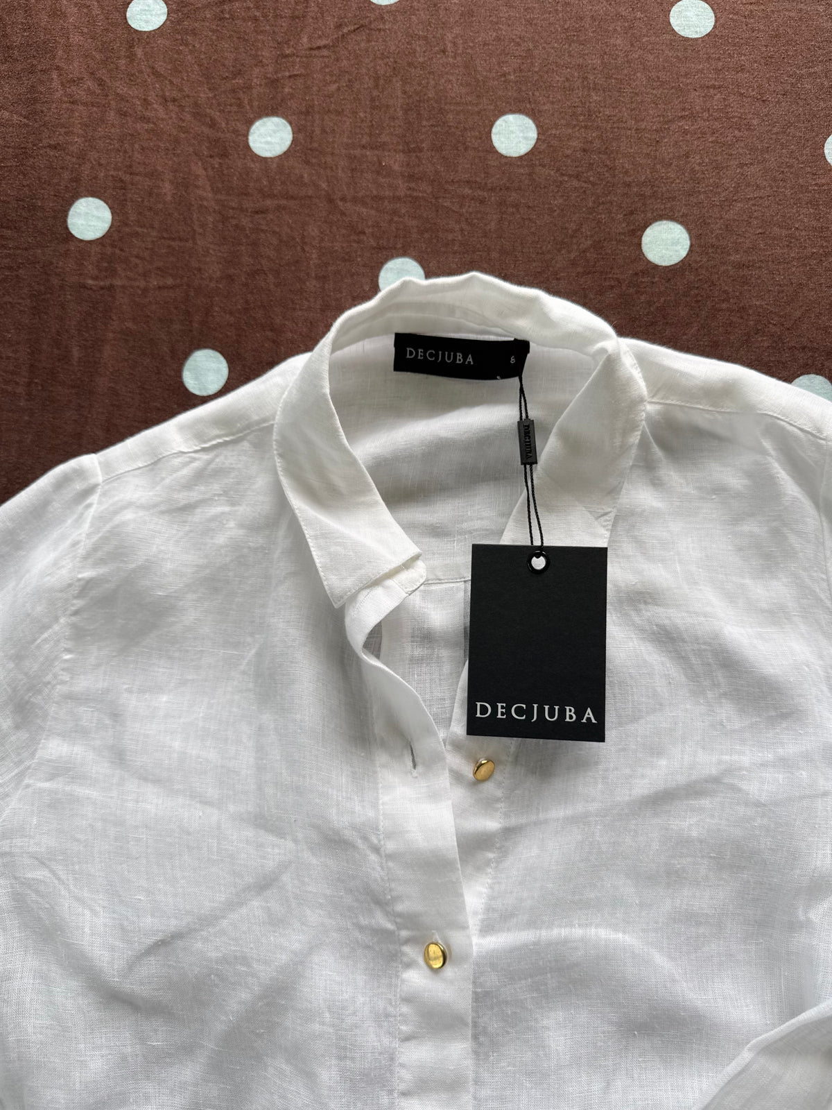 Decjuba Anja Linen Shirt / Size 8