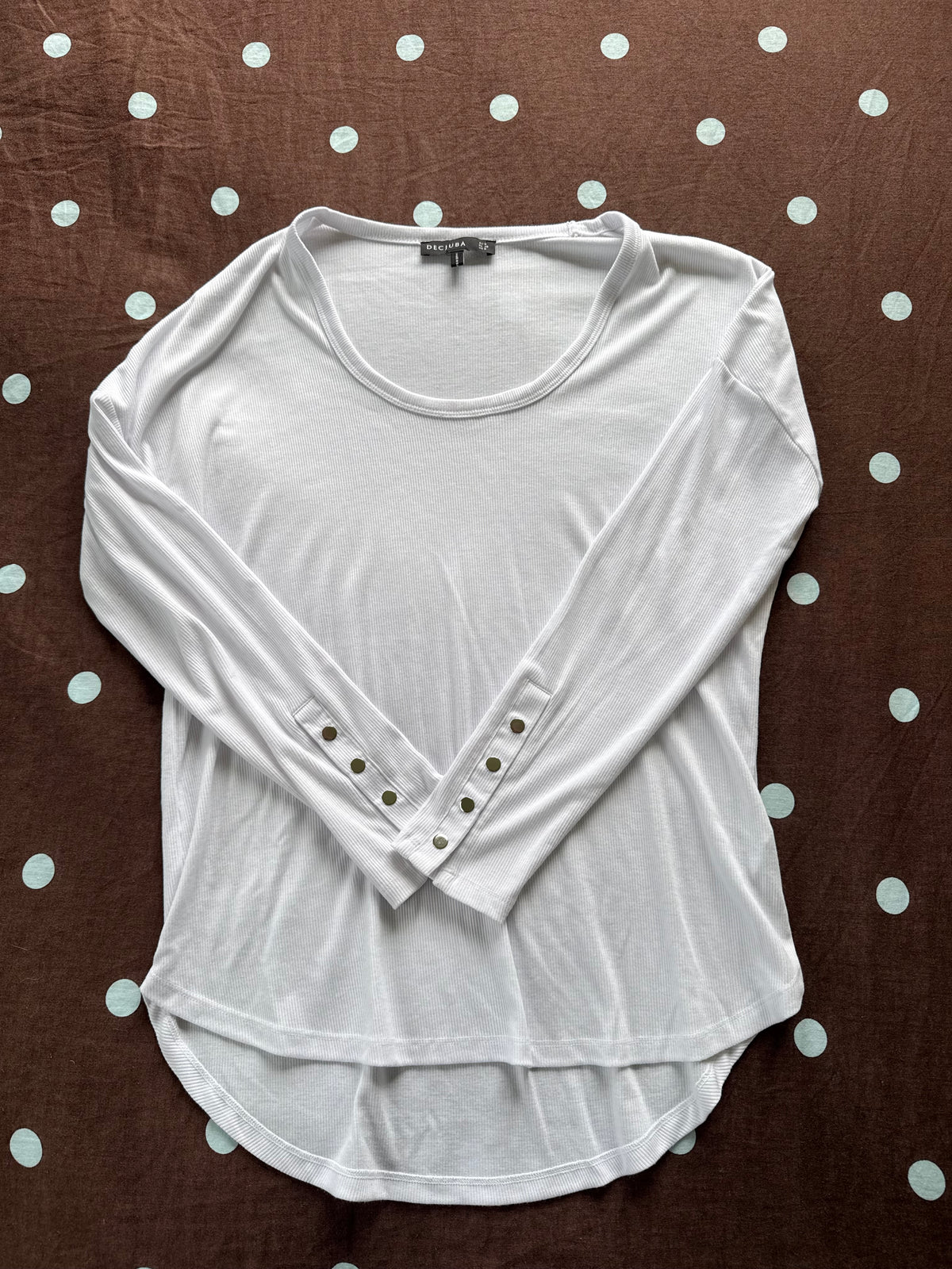 White Decjuba Long Sleeve / Size S