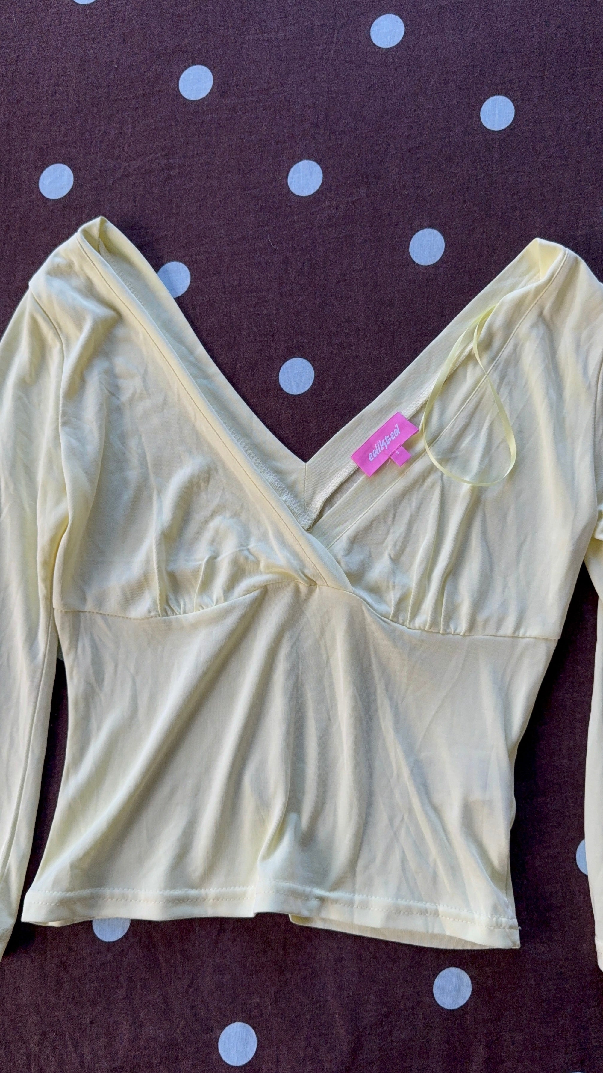 Yellow Edikted Top / Size Small