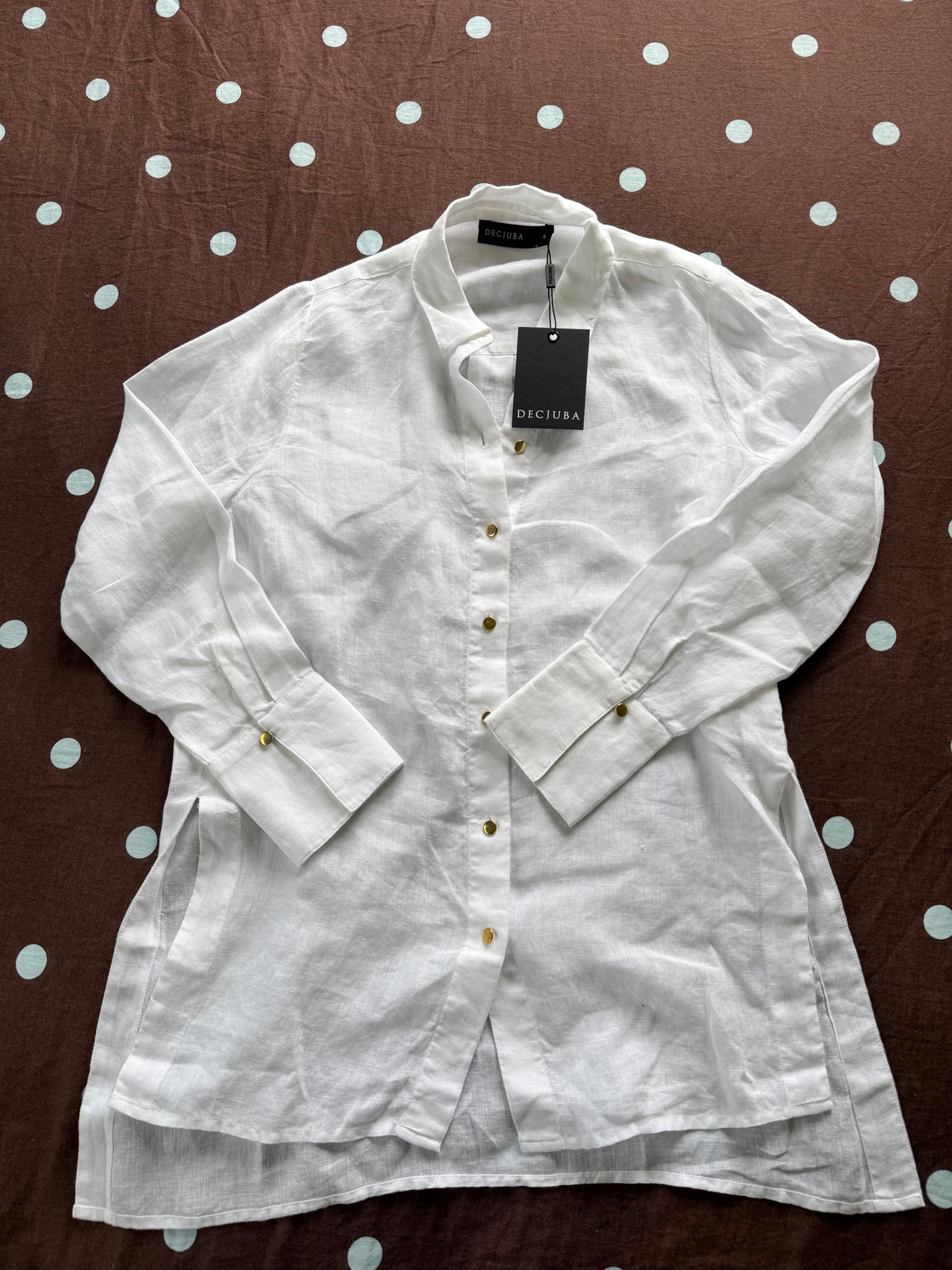 Decjuba Anja Linen Shirt / Size 8