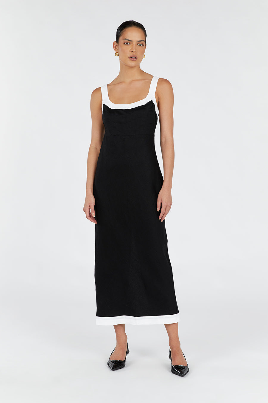 Dish Linen Dress / Size 10