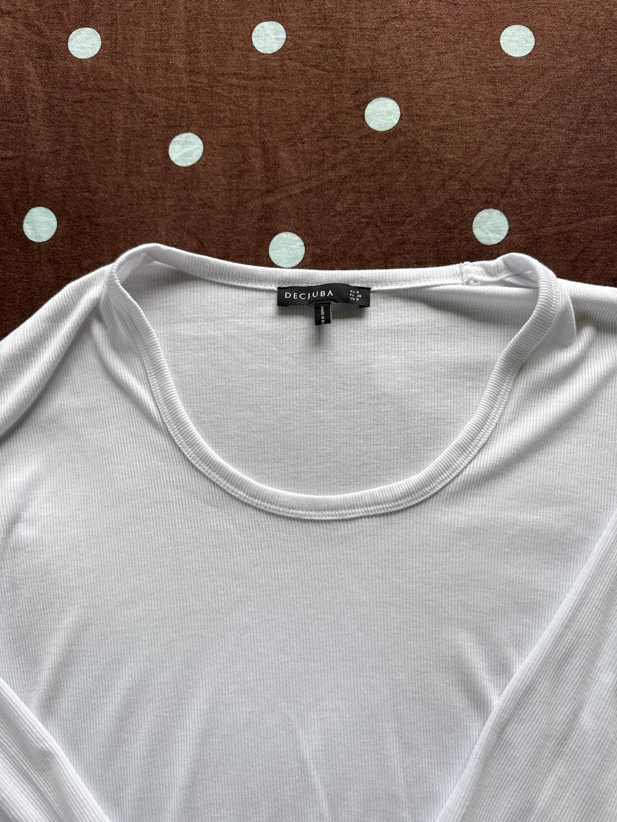 White Decjuba Long Sleeve / Size S