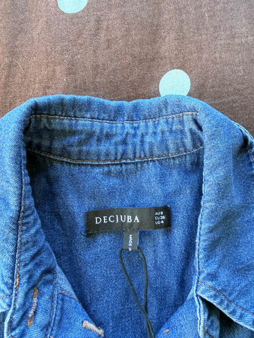 Decjuba Denim Blouse / Size 8
