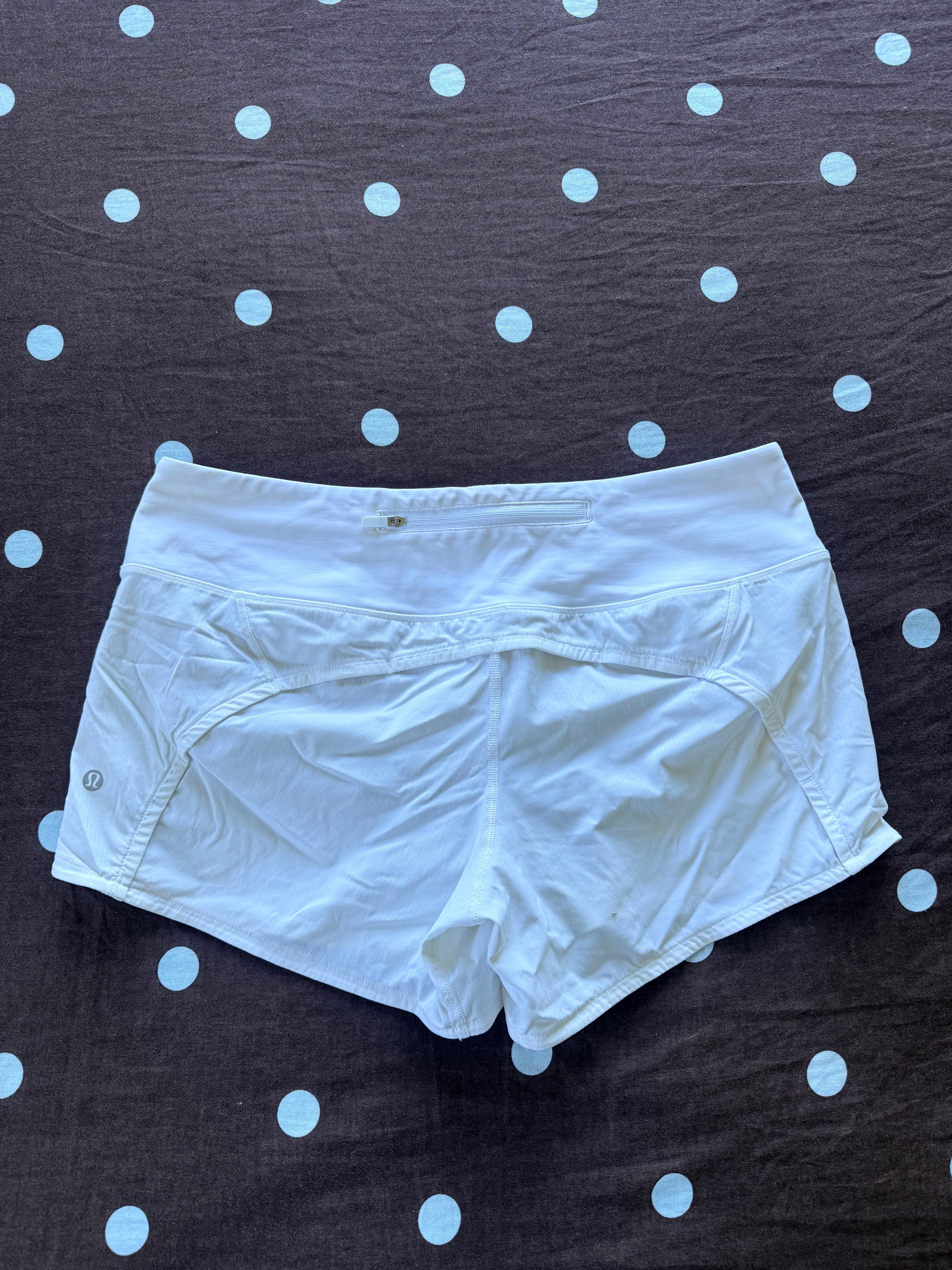 White Lululemon Shorts / Size Lulu 8
